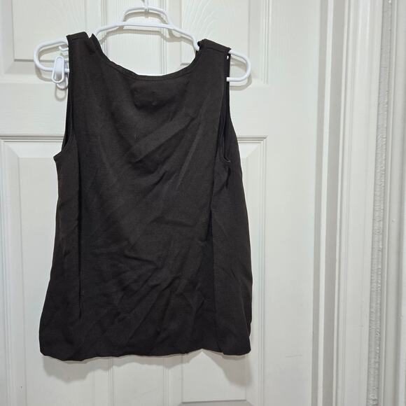 Chico’s Dark Brown Knit Sleeveless Top Size 3 XL - Picture 9 of 10